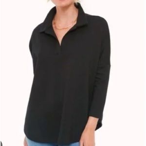 Tuckernuck Pomander Place Black Easy Swing Top. XS/S. NWOT